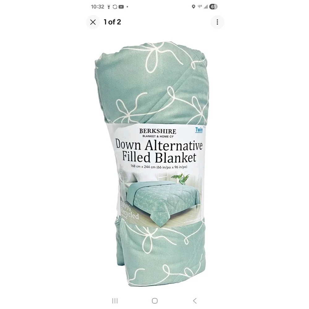 Berkshire Blanket & Home Co. Down Alternative Blanket Twin 66x96 Comforter NEW‎